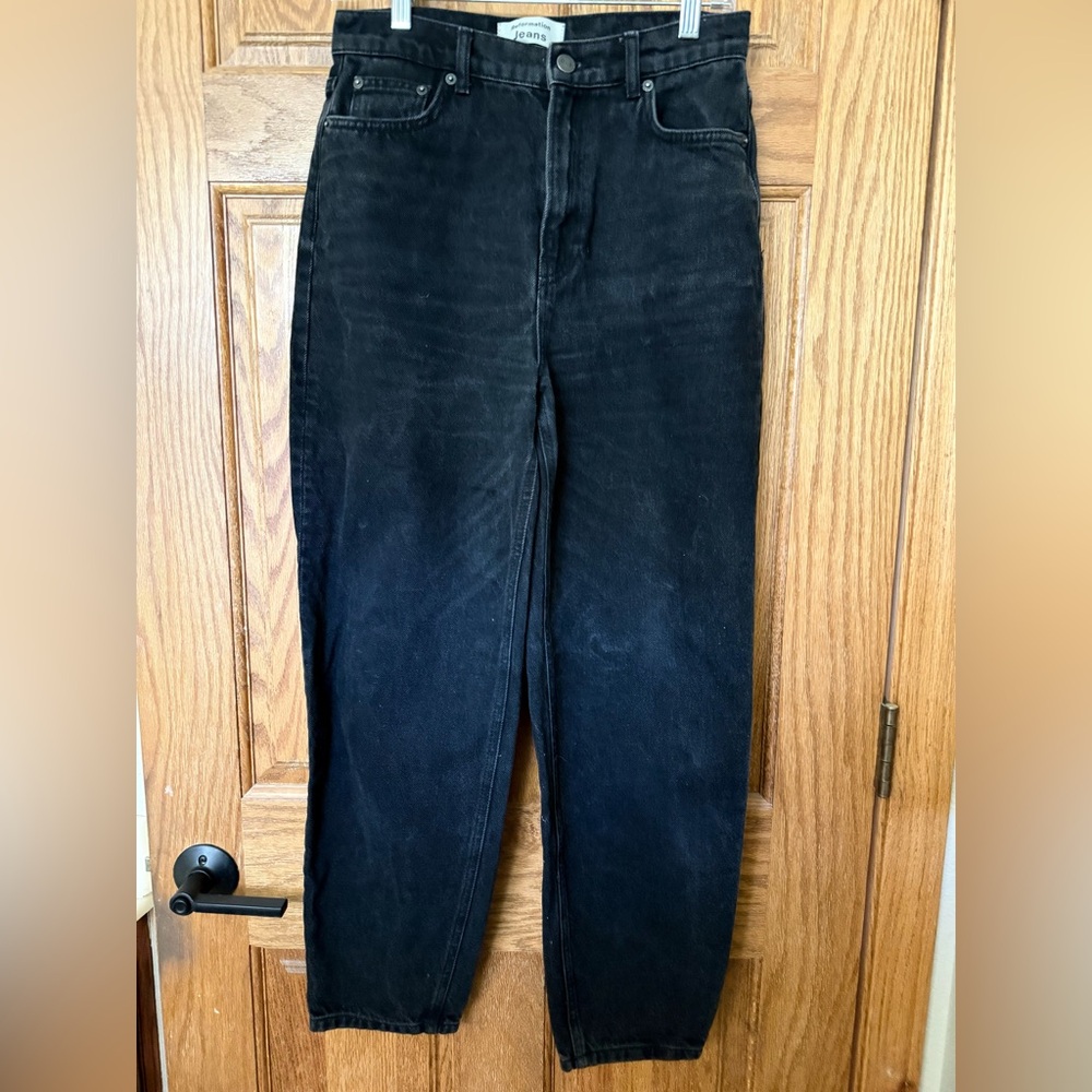Reformation Black High-Rise Jeans